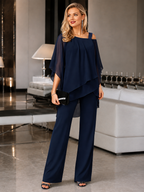 Solid Color Half Sleeve Two Piece Set