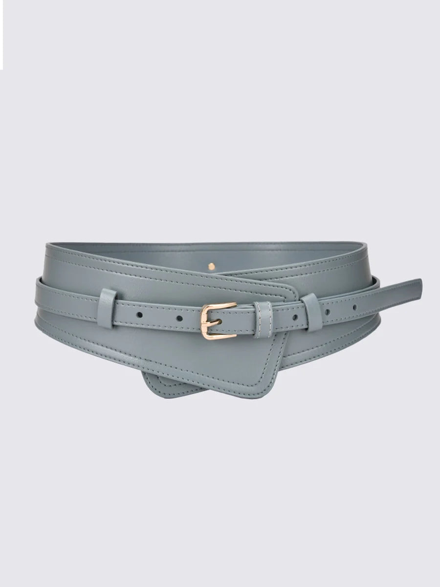 Fashionable Imitation Leather Harness Wide Belt