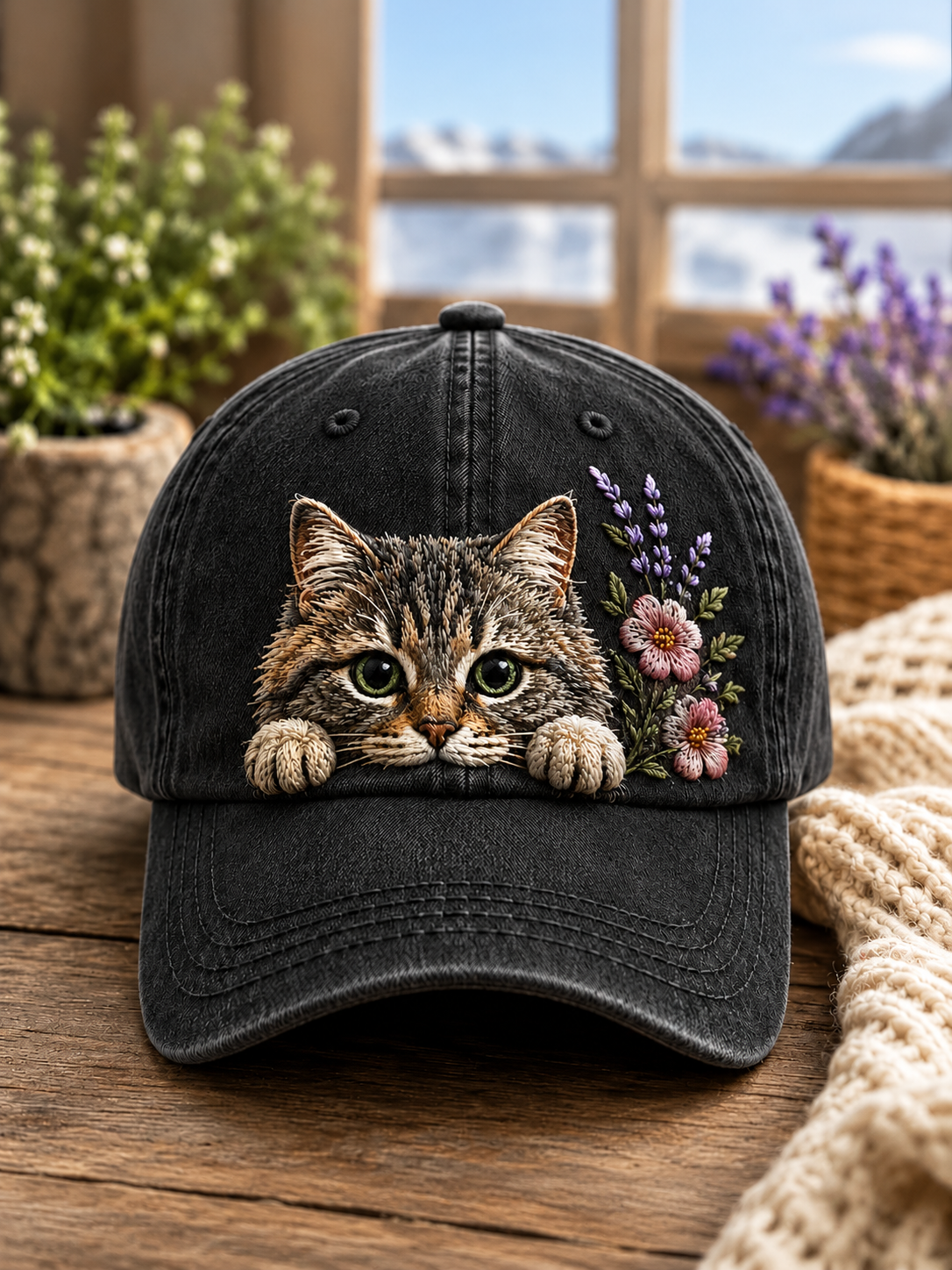 Save The Cats Embroidered Cap