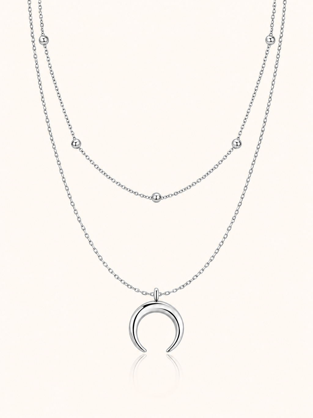 Double Necklace with Moon