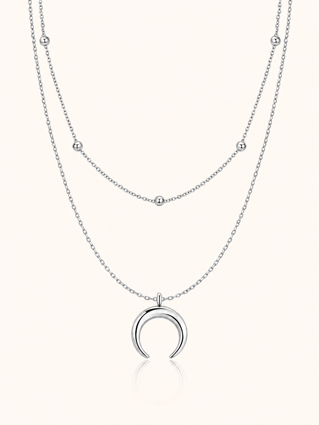 Double Necklace with Moon