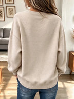 Christmas Tree Embellished Crew Neck Sweatshirt