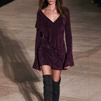 Flare Sleeve Cocktail Mini Dress