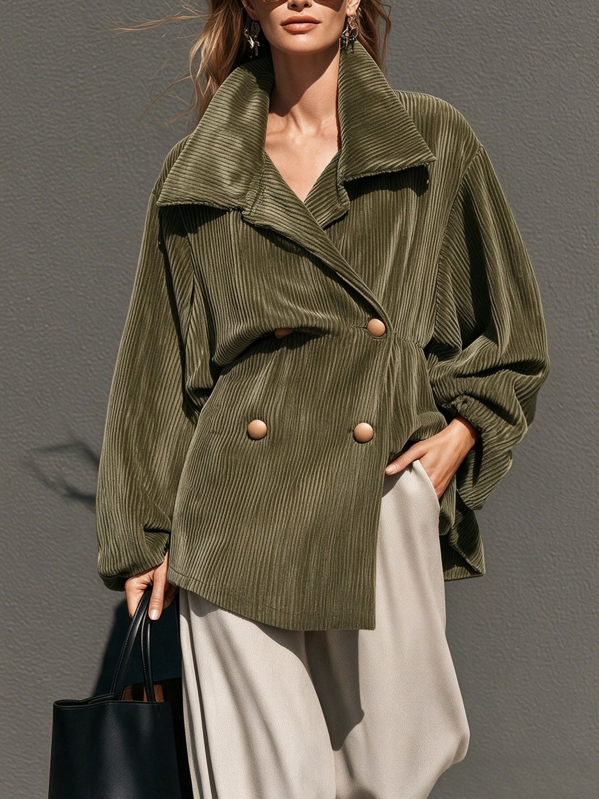 Corduroy Long-sleeve Jacket