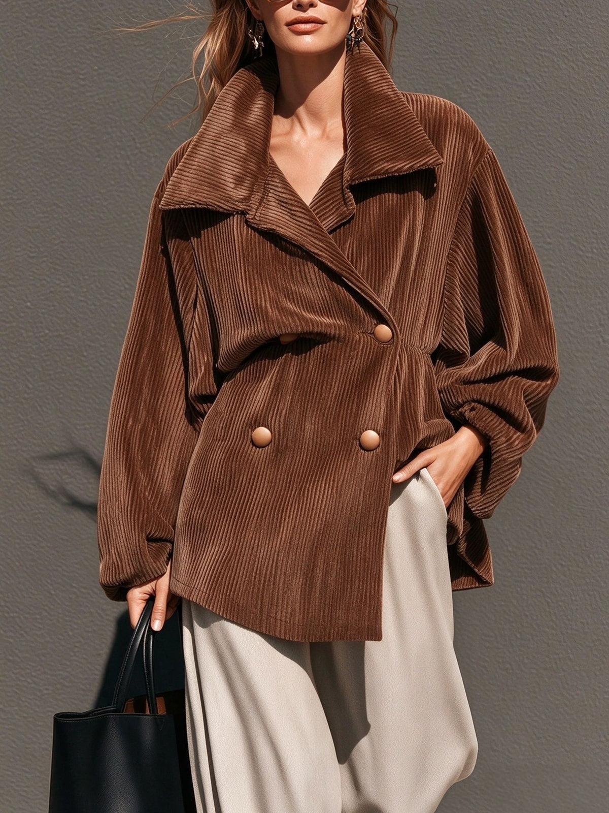 Corduroy Long-sleeve Jacket