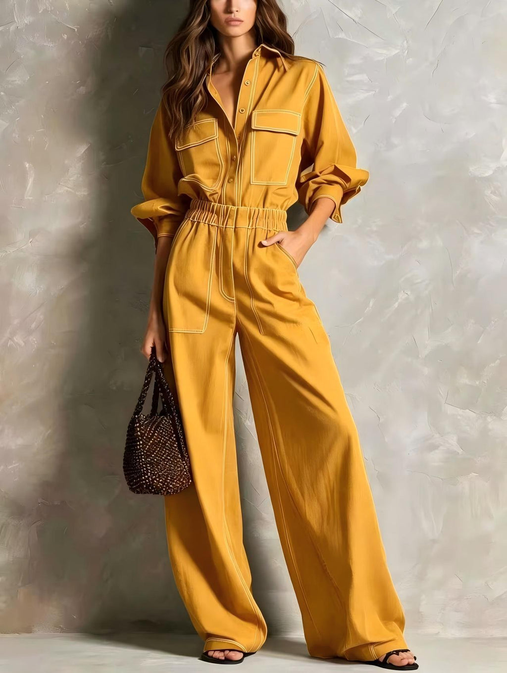 Utility Wide Leg Jumpsuit