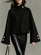 Casual Chanel-style Long-sleeved Tweed Jacket