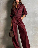 Utility Wide Leg Jumpsuit