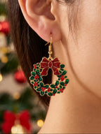Wreath-style Festive Earrings