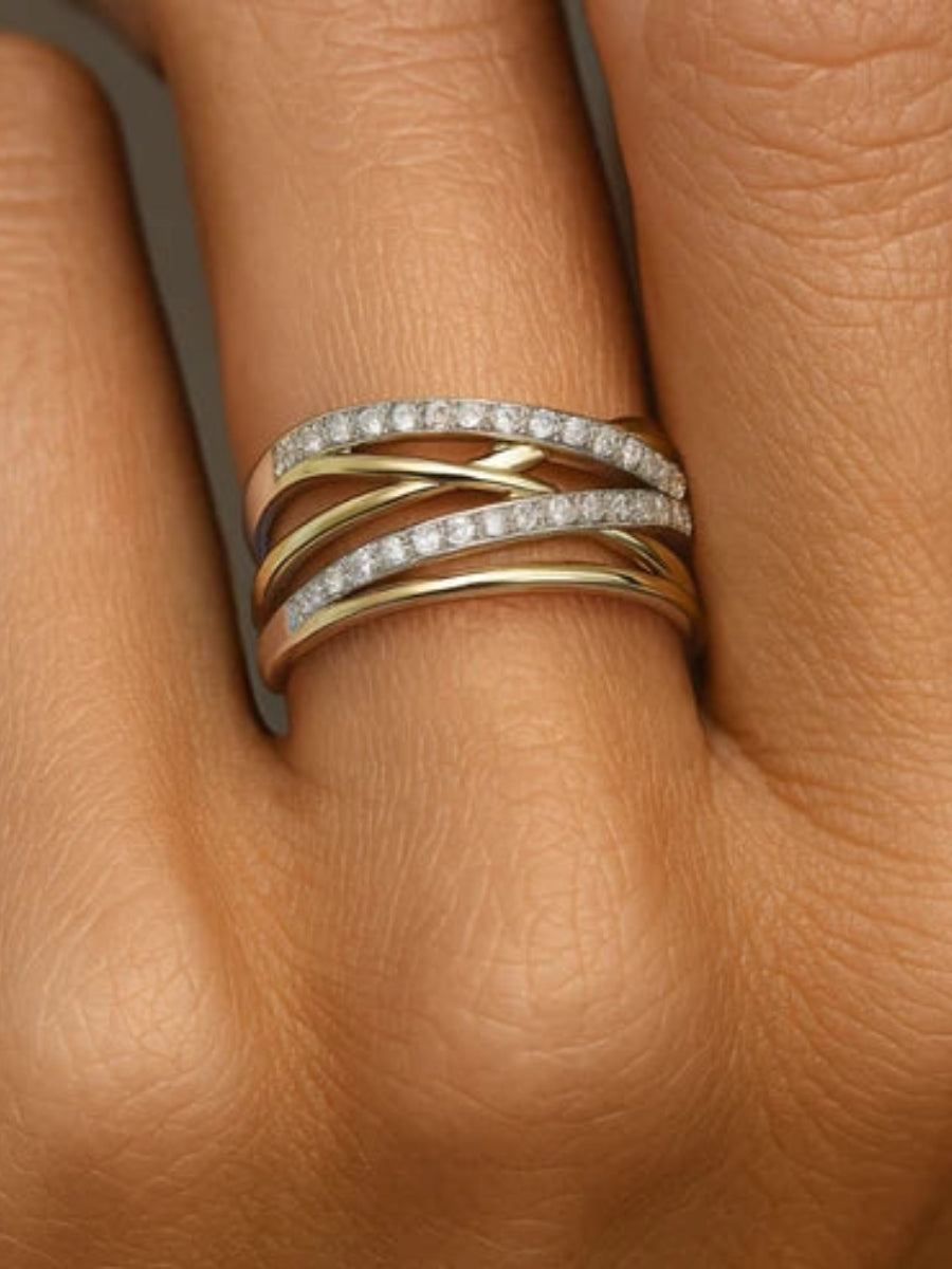 Two-tone Triple Ring