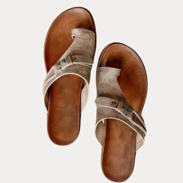 Orthopedic Comfort Sandals with Cross Strap Support