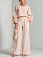 FLORAL CUFF TWO PIECE SET