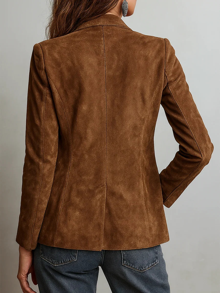Vintage Suede Blazer Jacket