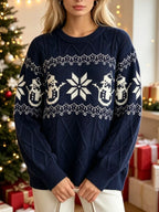 Cozy Christmas Reindeer Knit Sweater