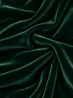 Velvet Draped High Neck and Ruched Waist Mini Dress