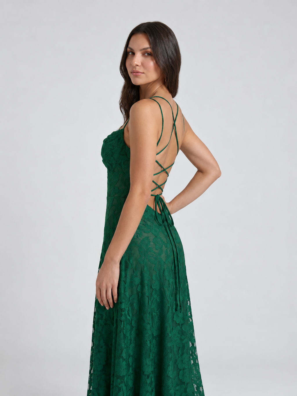 Textured Floral Draped Maxi Dress