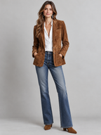 Vintage Suede Blazer Jacket