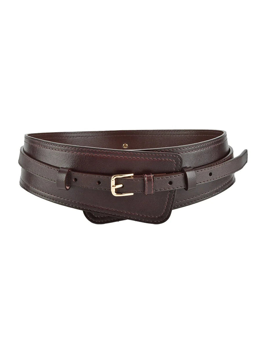 Fashionable Imitation Leather Harness Wide Belt