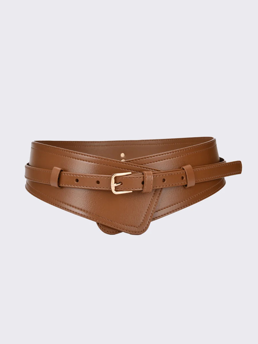 Fashionable Imitation Leather Harness Wide Belt