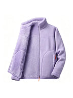 Relaxed Mock Neck Full-Zip Jacket