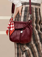 Double Layer Printed Scarf - Hair, Neck & Bag Accessory
