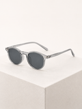 Gafas de sol retro de montura redonda transparente