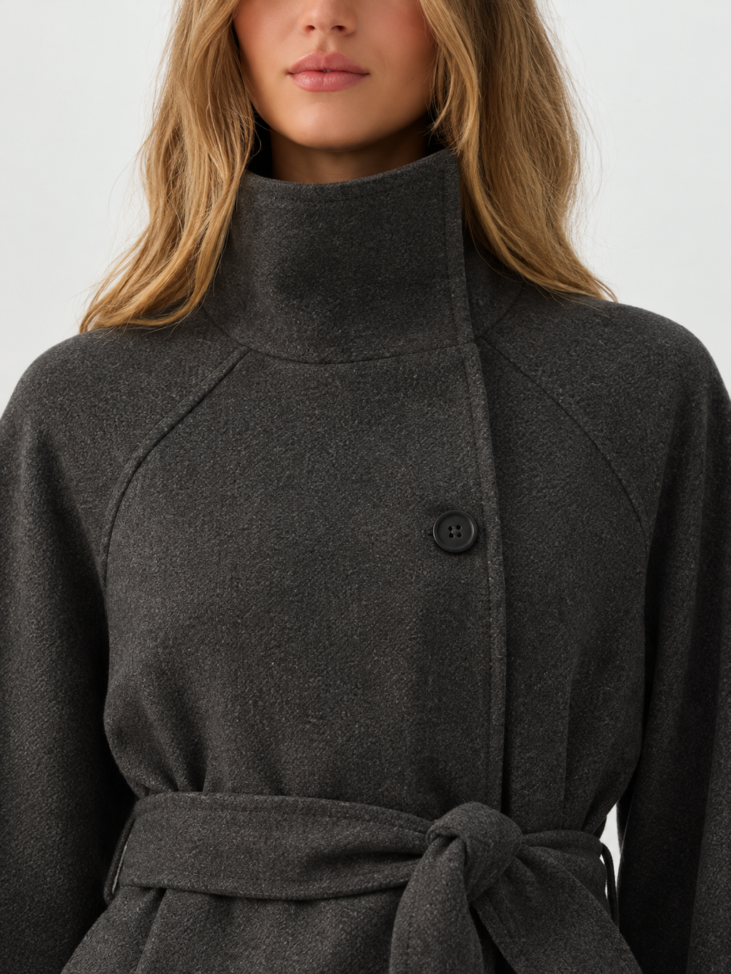 Oversized Belted Long Coat