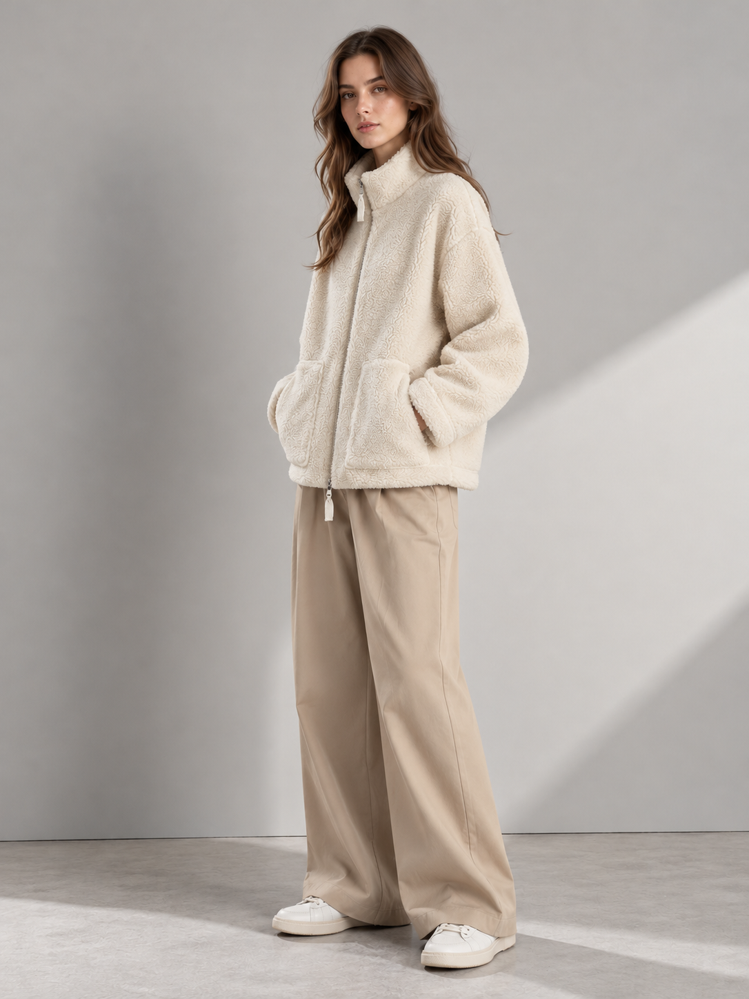 Warm Faux Lambswool Jacket