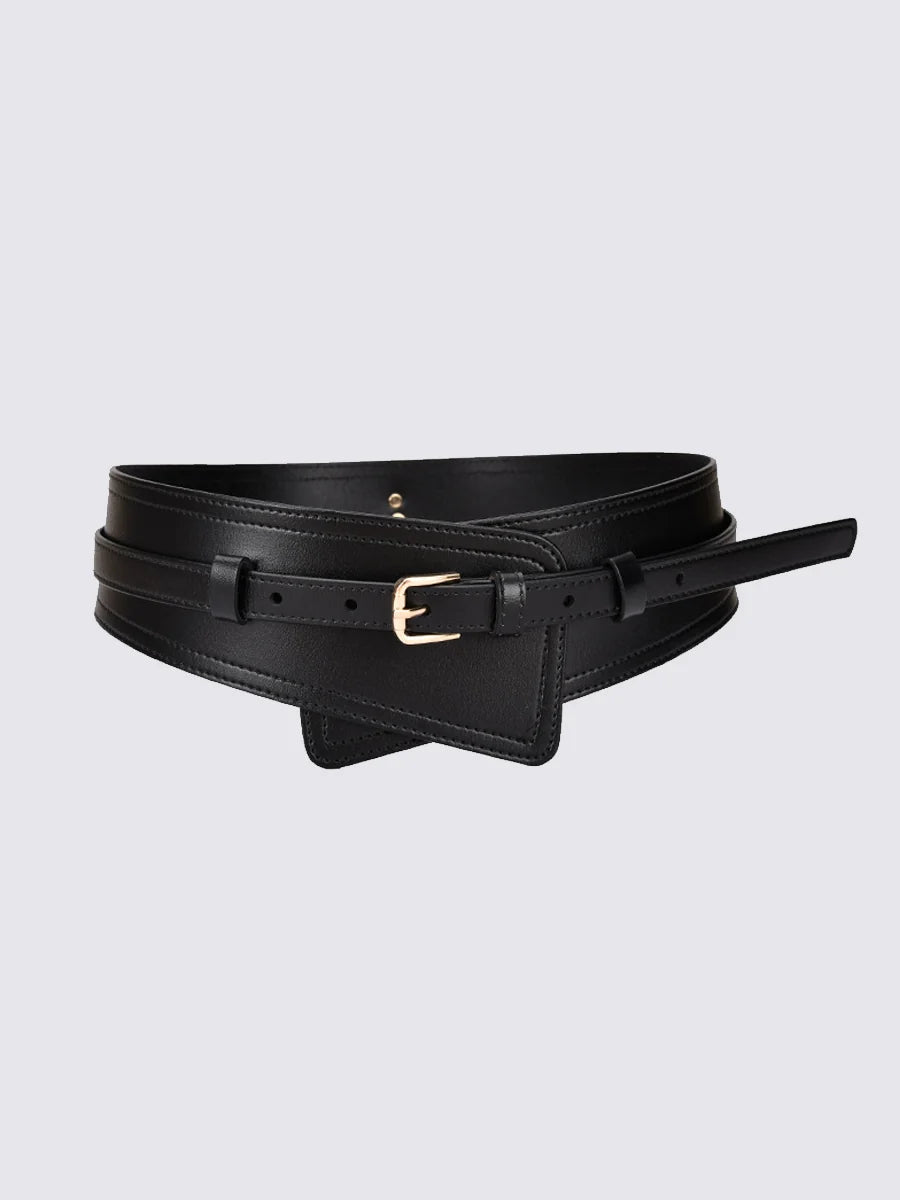 Fashionable Imitation Leather Harness Wide Belt
