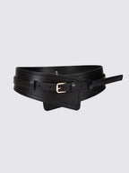 Fashionable Imitation Leather Harness Wide Belt