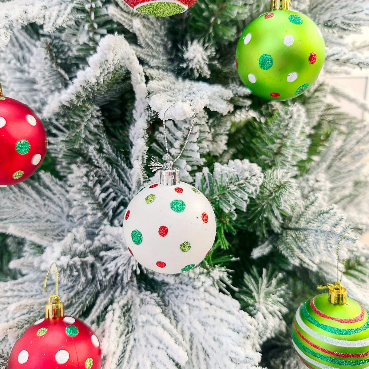 46PCS Christmas Tree Ornament Set | Holiday Decorations