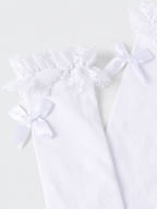 Lace Trim Bow Over the Knee Socks