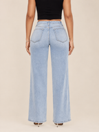 Plus Size Mid-Low Rise Baggy Jeans