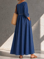 Vestido midi de mezclilla vintage