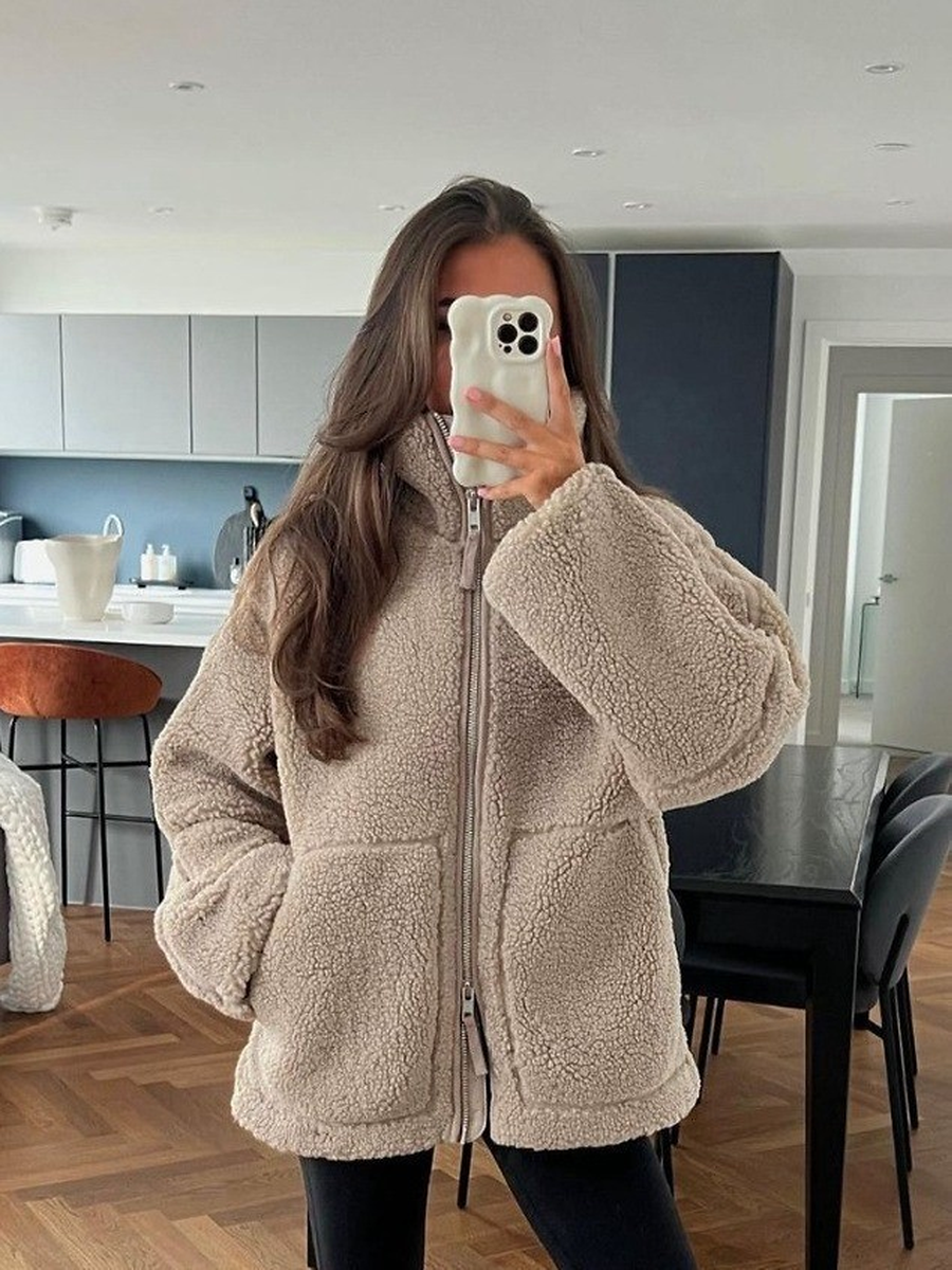 Warm Faux Lambswool Jacket
