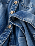 Off-Shoulder Denim Jumpsuit