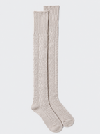 Cable Knit Over the Knee Socks