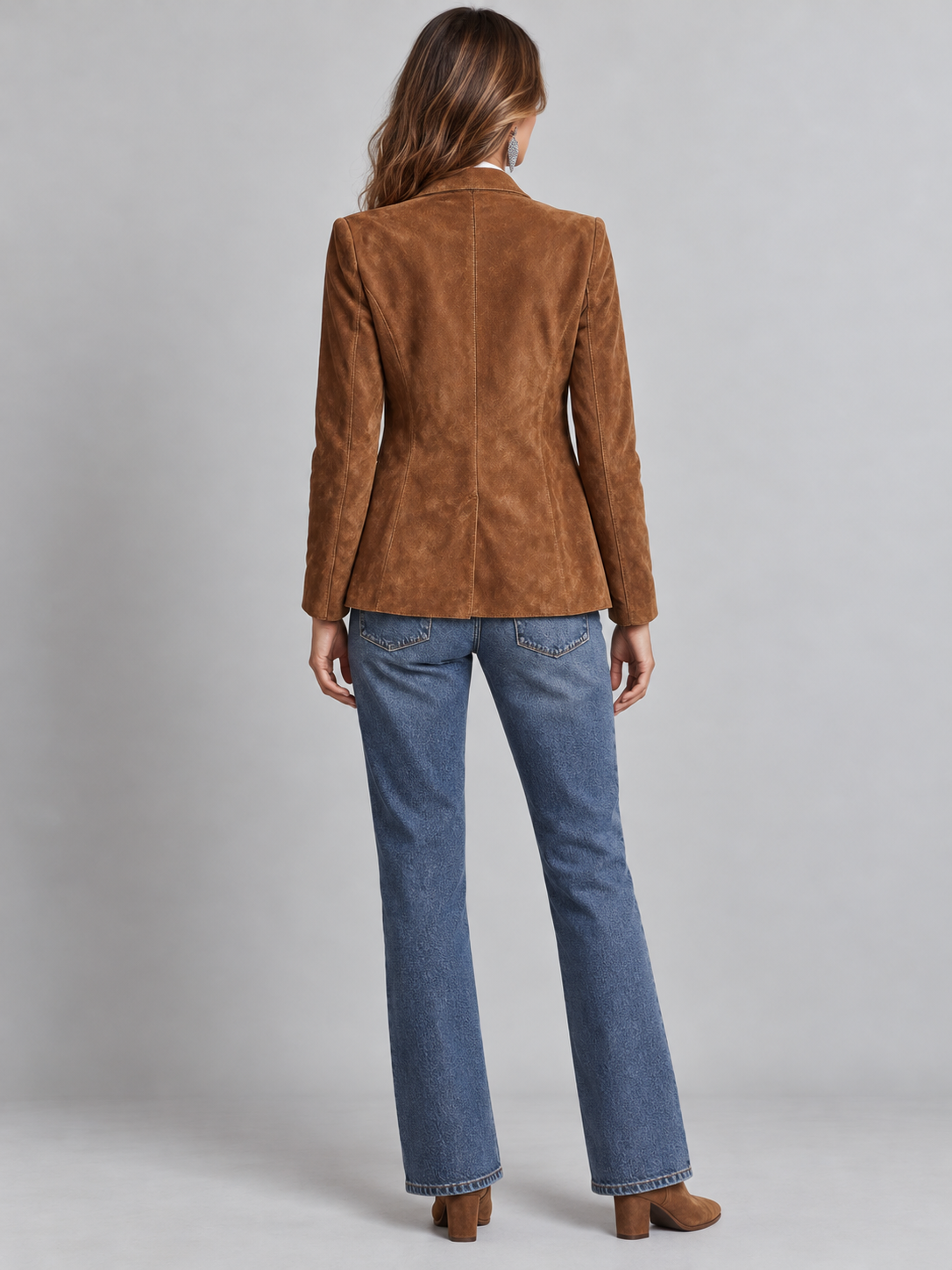 Vintage Suede Blazer Jacket