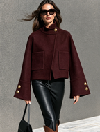 Casual Chanel-style Long-sleeved Tweed Jacket