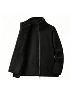 Relaxed Mock Neck Full-Zip Jacket