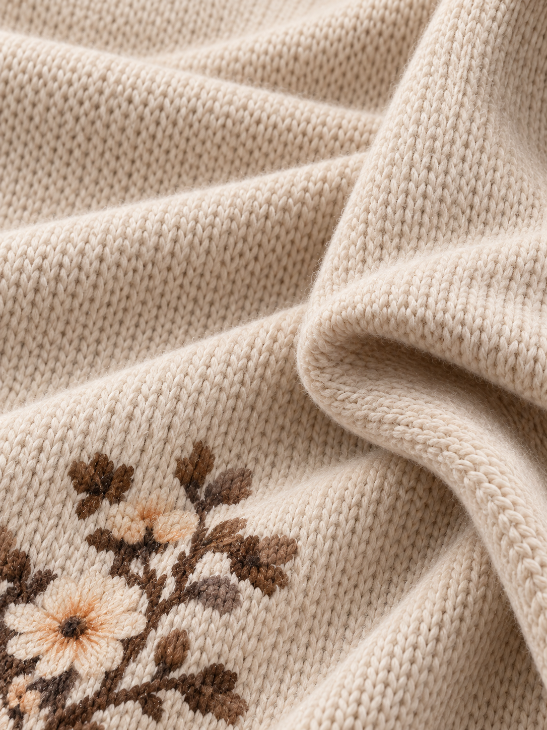 Oversized Cat Knit Sweater