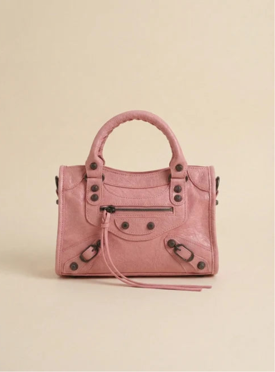 Vintage Rivet Small Leather Handbag