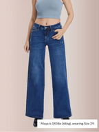 Plus Size Mid-Low Rise Baggy Jeans