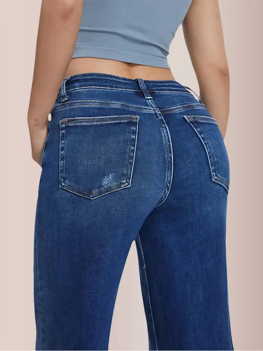 Plus Size Mid-Low Rise Baggy Jeans