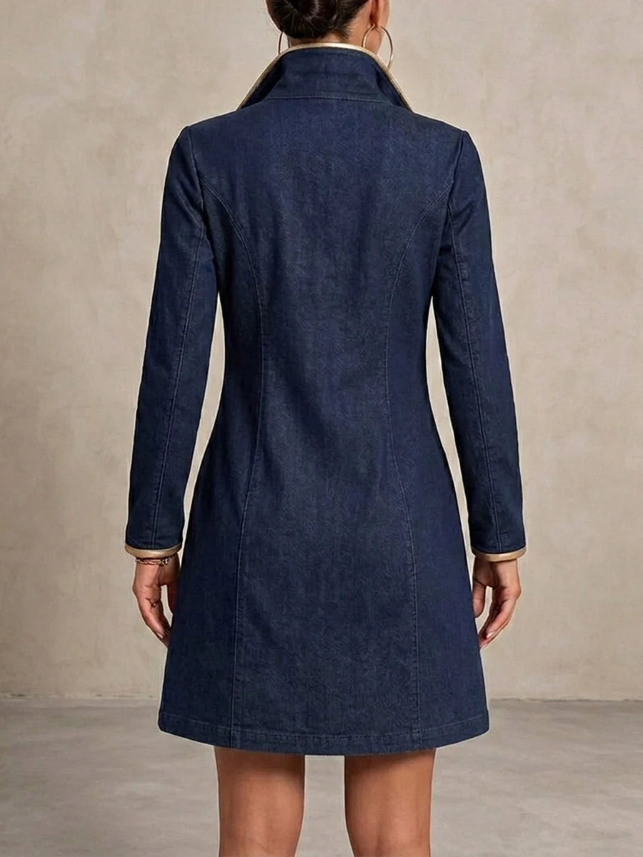 Long-sleeved Casual Loose Denim Dress